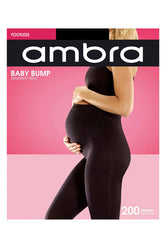 Baby Bump Opaque Footless 200D Tights